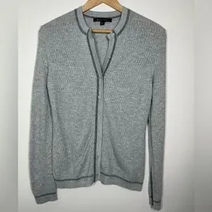 Image showcasing Brooks Brothers | Sweaters | Brooks Brothers Light Grey Metallic Accent ...